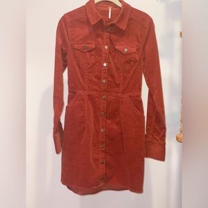 Free People Corduroy Mini Dress